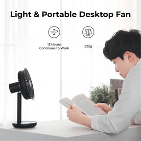 SOLOVE F5 Desktop Fan | USB Charging | Low Noise | Rechargeable | 3 Mode Wind Speed Cooling Fan