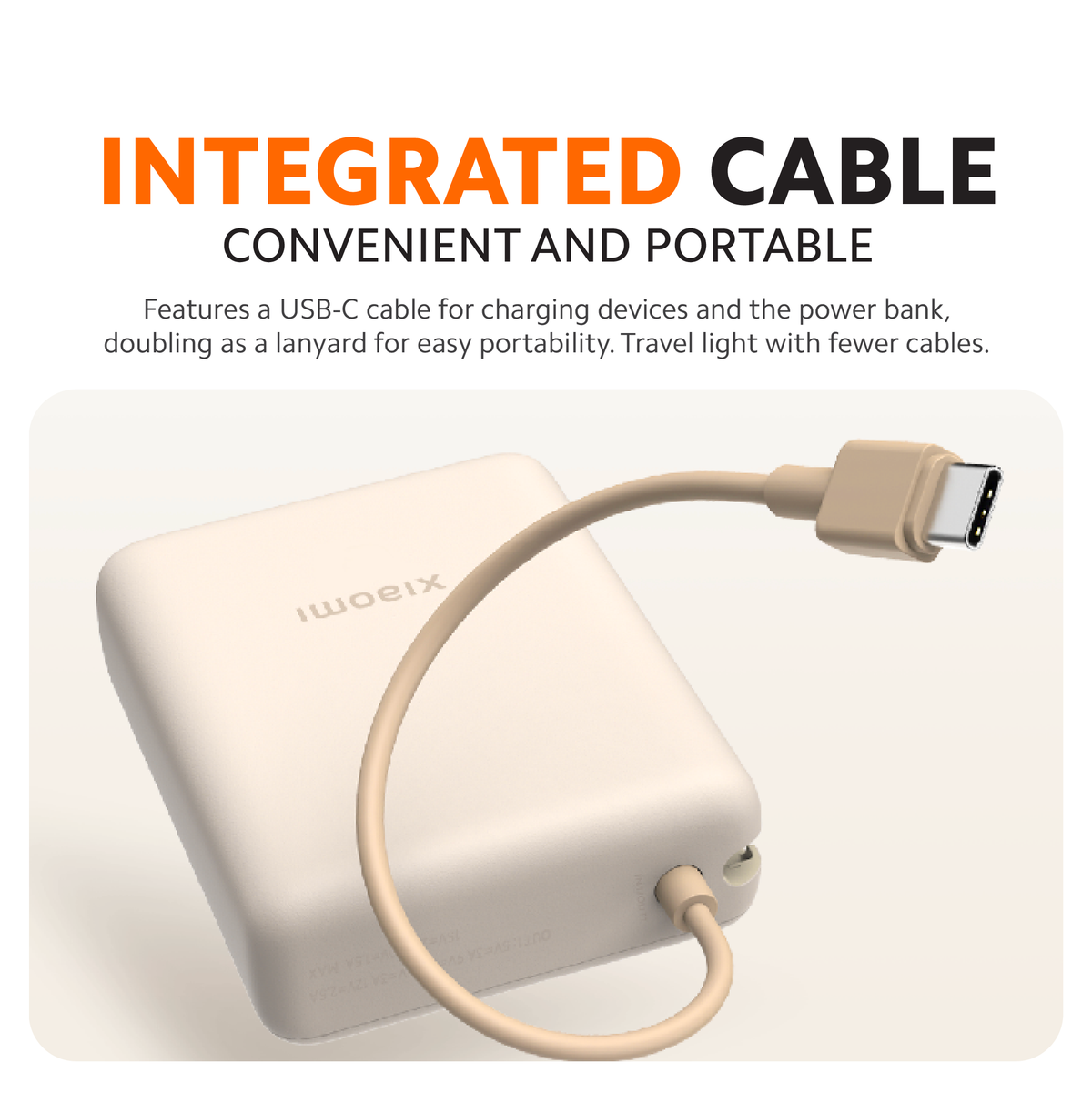 Xiaomi 33W Power Bank 10000mAh (Integrated cable)