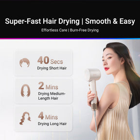 [NEW LAUNCH] Dreame Hair Gleam Hair Dryer | High Speed 2 Mins Fast Drying | 330g Lightweight | 2 Years Warranty