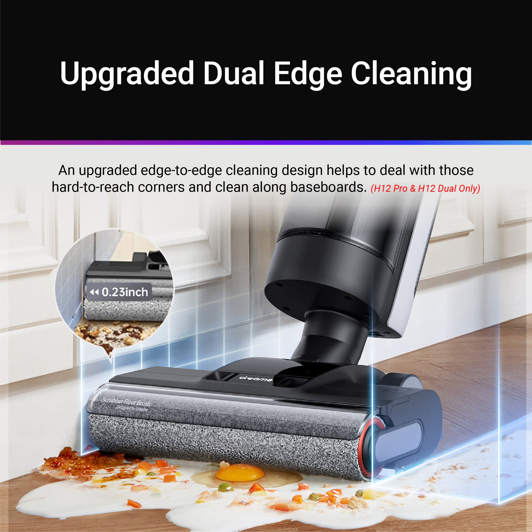 Dreame H12 Dual Wet and Dry Cordless Vacuum Cleaner | Hot-Air Drying | Multiple Attachments | 2 Years Warranty