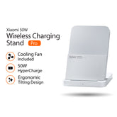 Xiaomi 50W Wireless Charging Stand Pro Hyper Charge Quick Heat Dissipation Inbuilt Cooling Ergonimic Design