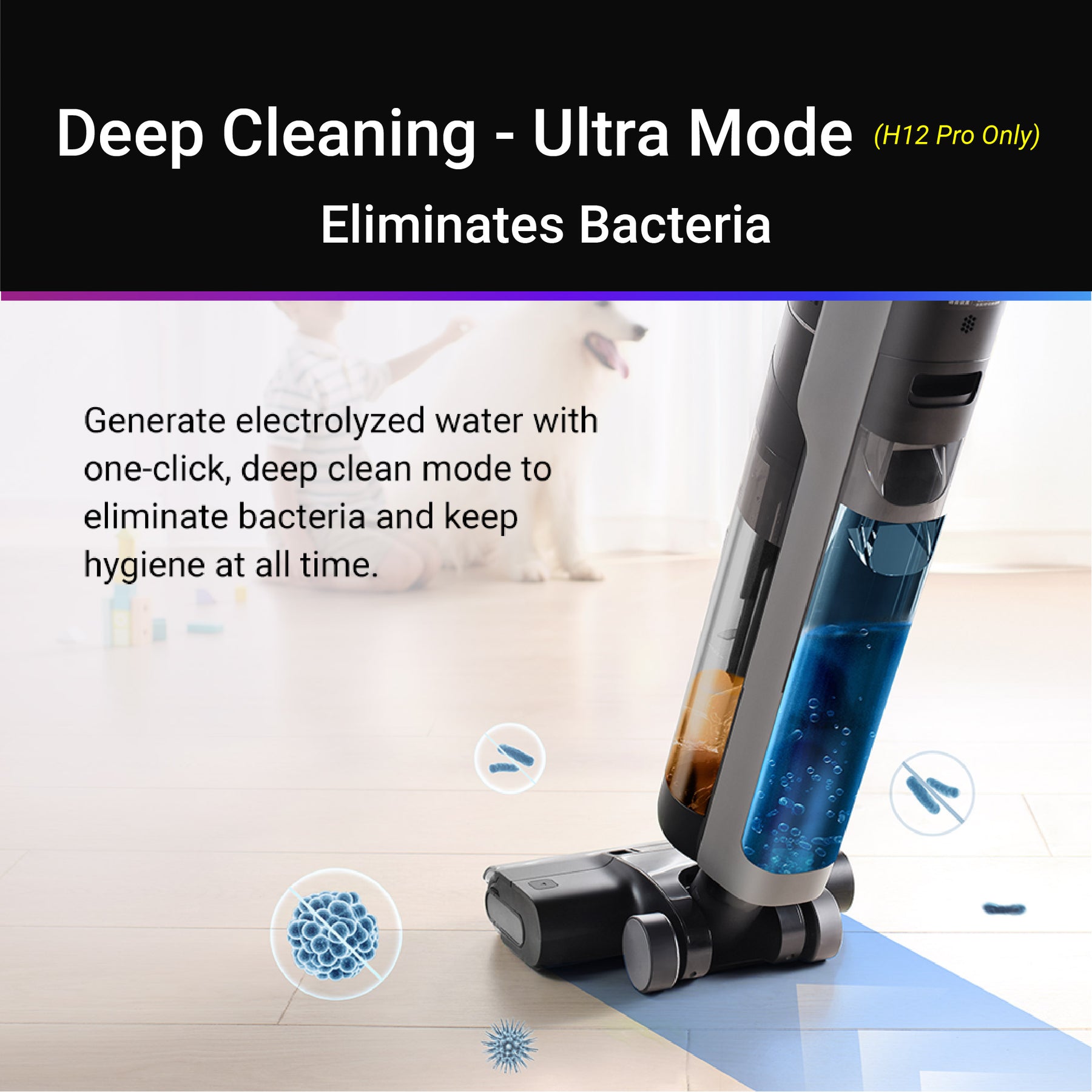 Dreame H12 Dual Wet and Dry Cordless Vacuum Cleaner | Hot-Air Drying | Multiple Attachments | 2 Years Warranty