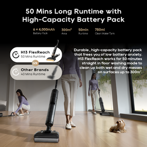 【NEW】Dreame H13 FlexReach Wet and Dry Cordless Vacuum Cleaner | Deodorant Stick Odor Suppression | 90°C Hot Wash & Dry