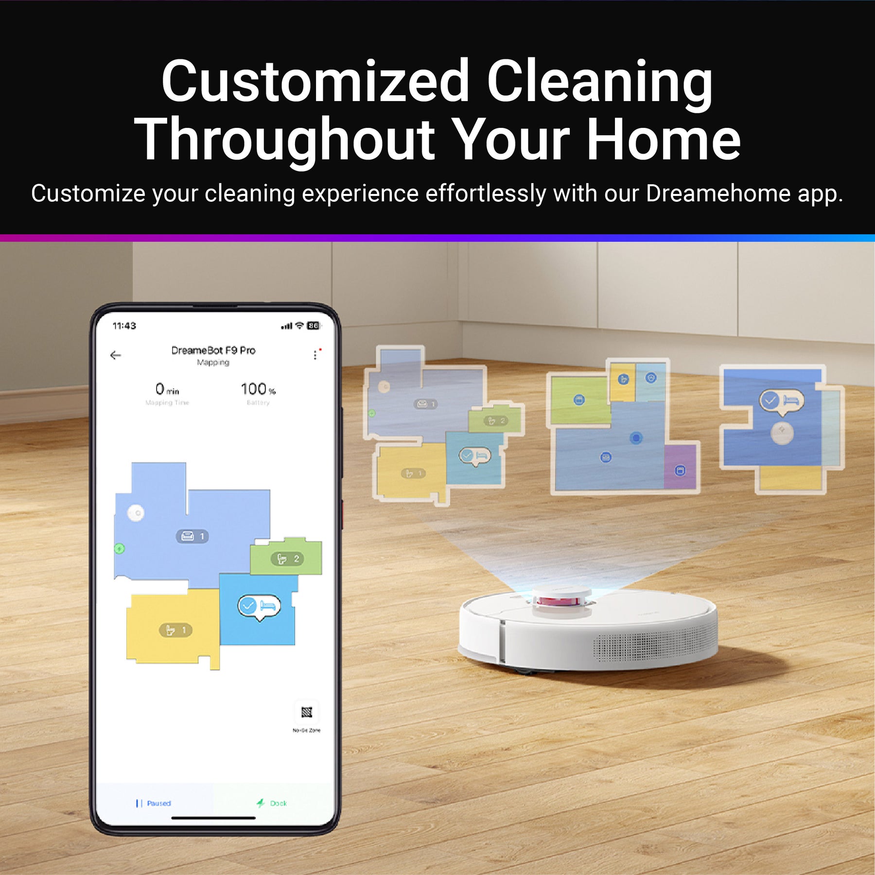 Dreame F9 Pro Robot Vacuum and Mop | LDS Navigation | 2500Pa Suction | 570ml Dustbox | Global Version