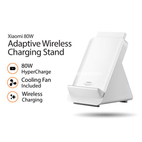 Xiaomi 80W Wireless Charging Stand Pro Hyper Charge Quick Heat Dissipation Inbuilt Cooling Ergonimic Design
