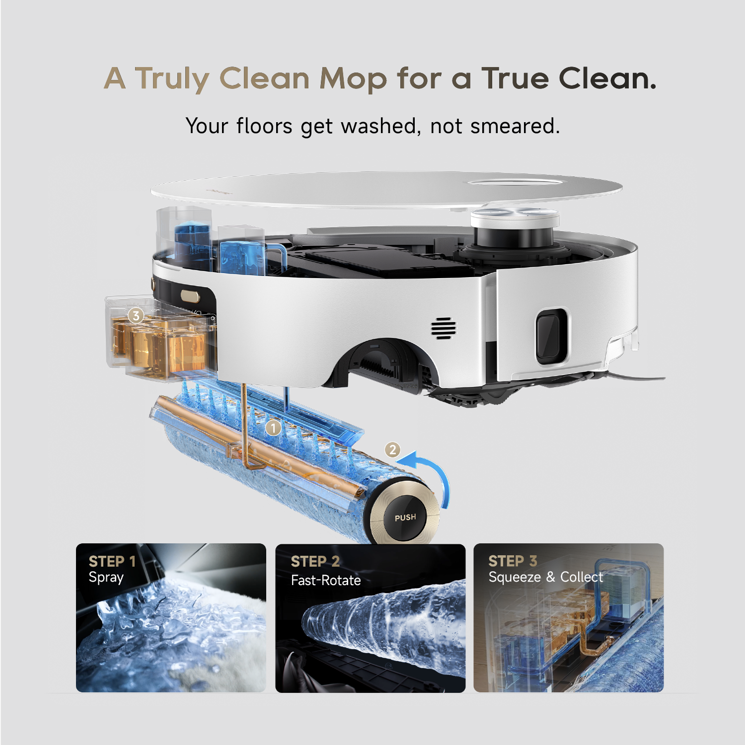 Dreame Robot Vacuum Aqua10 Roller AE