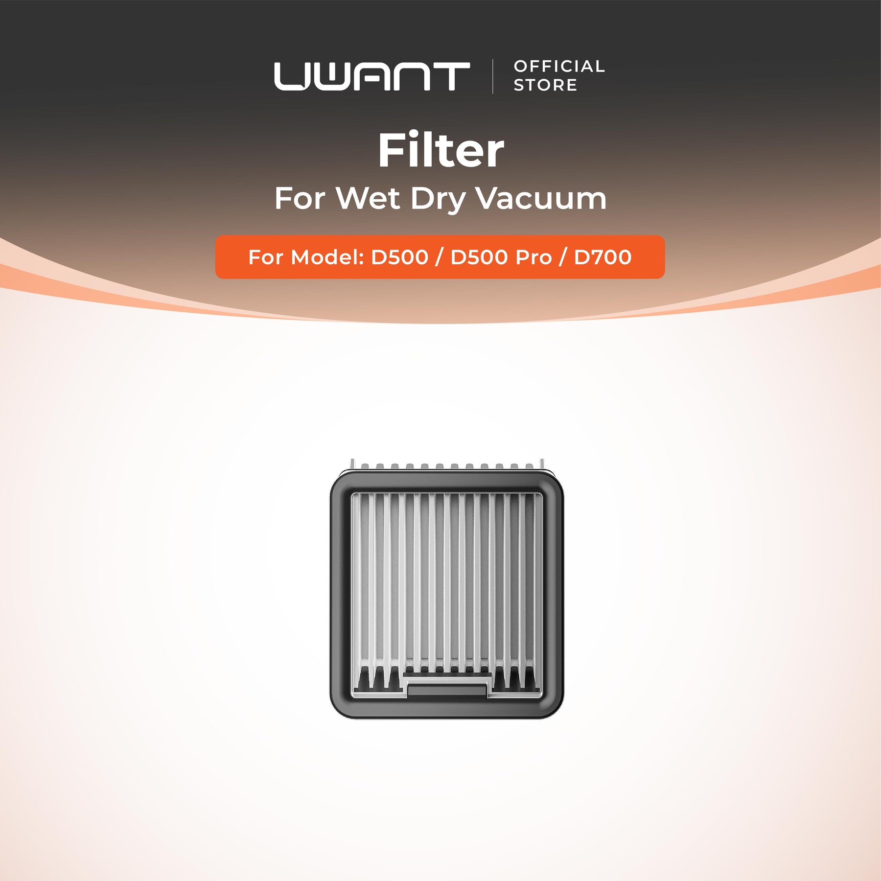 Uwant D500 / D500 Pro / D700 Wet Dry Vacuum Cleaner Accessories Roller Brush Filter Deodorizing Stick