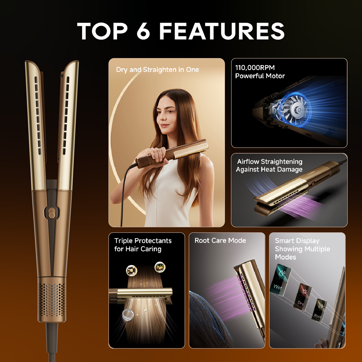 [New Launch] Dreame Aero Straight Hair Dryer | Wet And Dry Straighten in One | Intelligent Modes For Selection