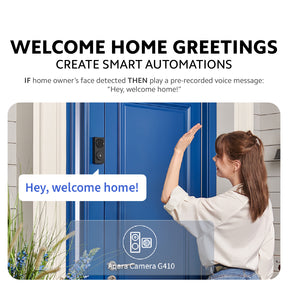 AQARA G410 Doorbell Camera Hub 2K Resolution Matter Zigbee 2.4G/5Ghz Google Alexa White / Black