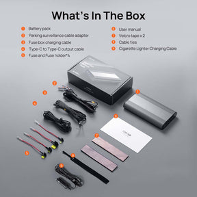70mai External Battery Pack | Easy Plug & Play | Car Battery Saver & Protection