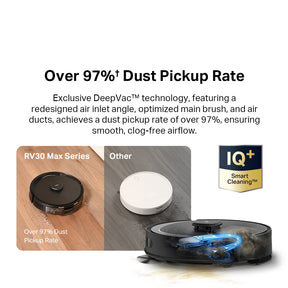 Tapo RV30 Max Plus Robot Vacuum & Mop | 5300Pa Hyper Suction | Auto-Empty Dock | Dual Navi System