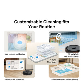 Tapo RV30 Max Plus Robot Vacuum & Mop | 5300Pa Hyper Suction | Auto-Empty Dock | Dual Navi System