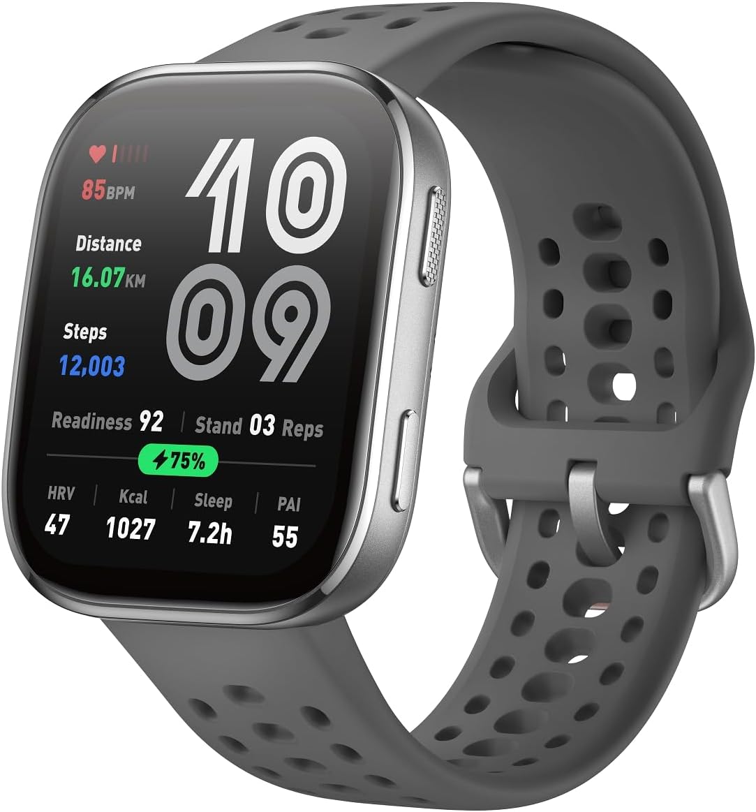 Amazfit Bip 6 Smart Watch 46mm, 14 Day Battery, 1.97" AMOLED Display, GPS & Free Maps, AI, Bluetooth Call & Text, Health, Fitness & Sleep Tracker, 140+ Workout Modes, 5 ATM Water-Resistance