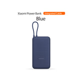 Xiaomi Power Bank 20000mAh (Integrated Cable) | 33W Max Power | Type-C Two Way Fast Charging | Durable Build