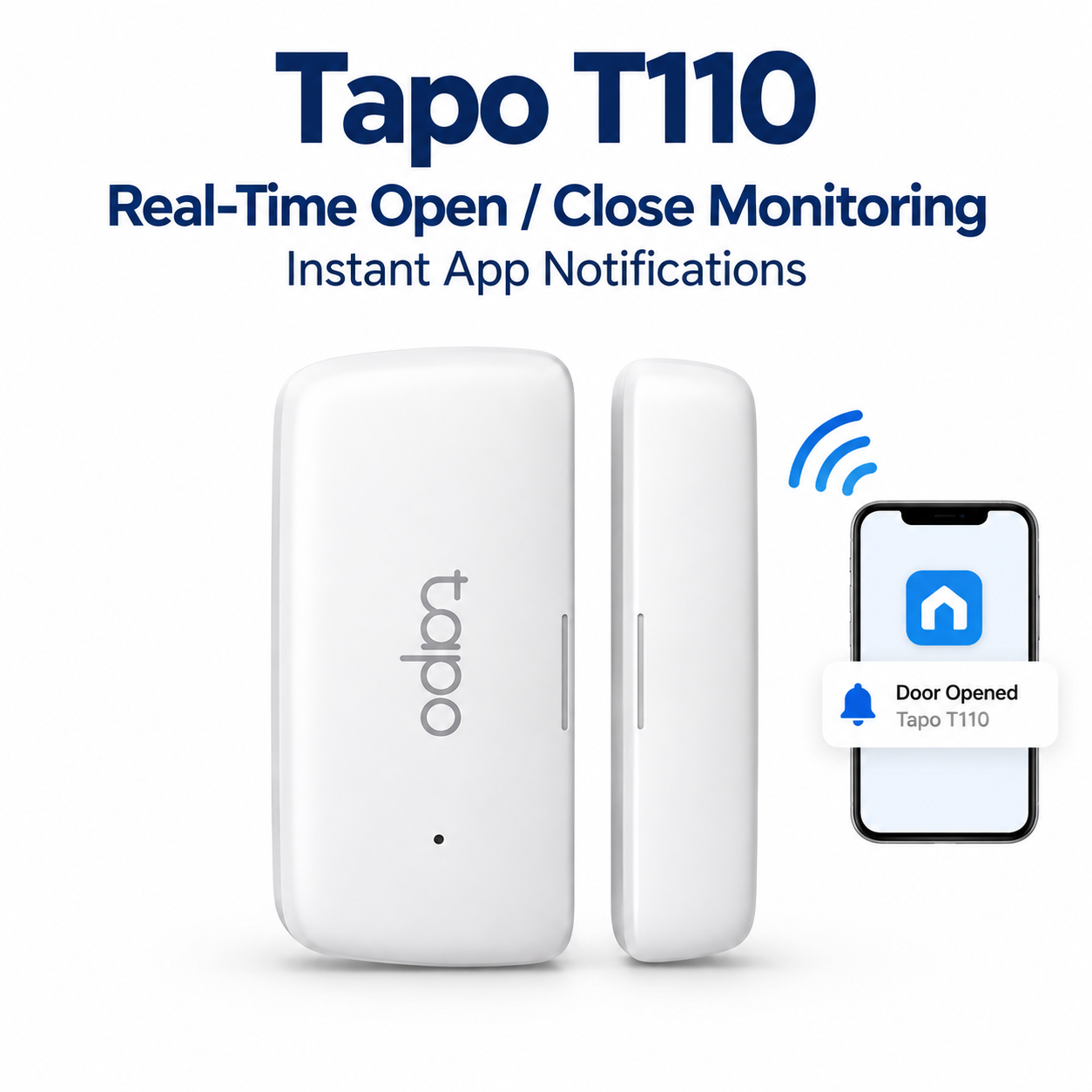 Tapo Smart Home Sensors – T110 Contact Sensor / T310 Temperature & Humidity Sensor / T315 Temperature & Humidity Monitor with E-Ink Display | Tapo Hub Required