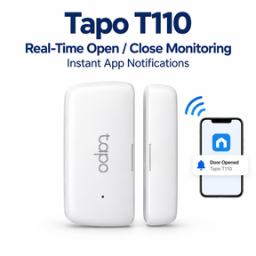 Tapo Smart Home Sensors – T110 Contact Sensor / T310 Temperature & Humidity Sensor / T315 Temperature & Humidity Monitor with E-Ink Display | Tapo Hub Required