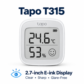 Tapo Smart Home Sensors – T110 Contact Sensor / T310 Temperature & Humidity Sensor / T315 Temperature & Humidity Monitor with E-Ink Display | Tapo Hub Required