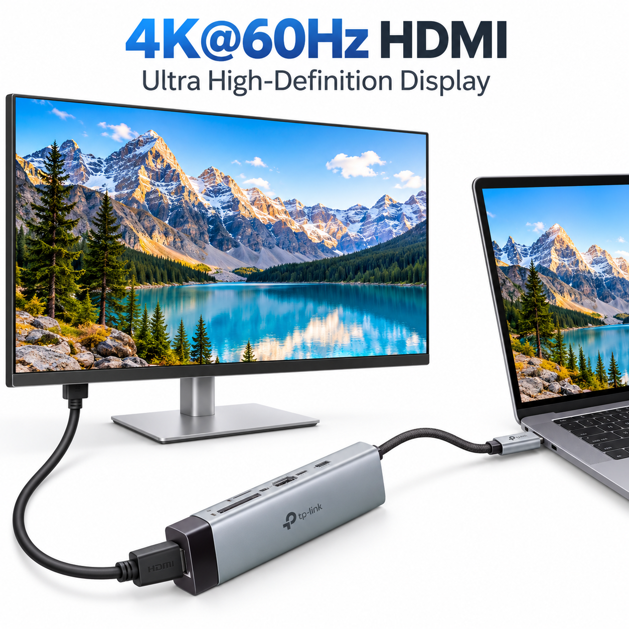 TP-Link Tapo USB 3.0 Hub | 9-in-1 HUB | Multi USB Splitter Hub | 4K 60Hz 5Gbps HUB | PD100W USB A USB-C HDMI Type-C Hub