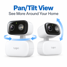 Tapo C206 Indoor/Outdoor Pan/Tilt Wi-Fi Security Camera | 1080p Full HD, Color Night Vision, IP65
