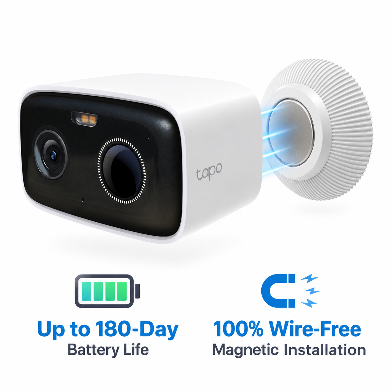 Tapo C400 Smart Wire-Free Outdoor Security Camera | 1080p Full HD, 180-Day Battery, Color Night Vision, IP65