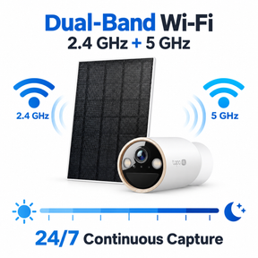 Tapo C460 KIT / C460 Solar-Powered 4K Outdoor Security Camera Kit | 8MP, Solar Panel Included, Color Night Vision, IP66, Dual-Band Wi-Fi