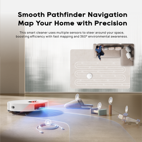 【NEW LAUNCH】Dreame D20 Robot Vacuum | 2-IN-1 Vacuum and Mop | 13,000Pa Suction Power | HyperStream™ Detangling DuoBrush