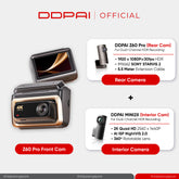 DDPAI Z60 Pro 4K GPS 3 Channel Front & Rear Super Capacitor Dash Cam with 4G Connectivity