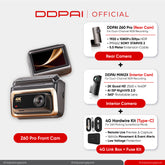 DDPAI Z60 Pro 4K GPS 3 Channel Front & Rear Super Capacitor Dash Cam with 4G Connectivity