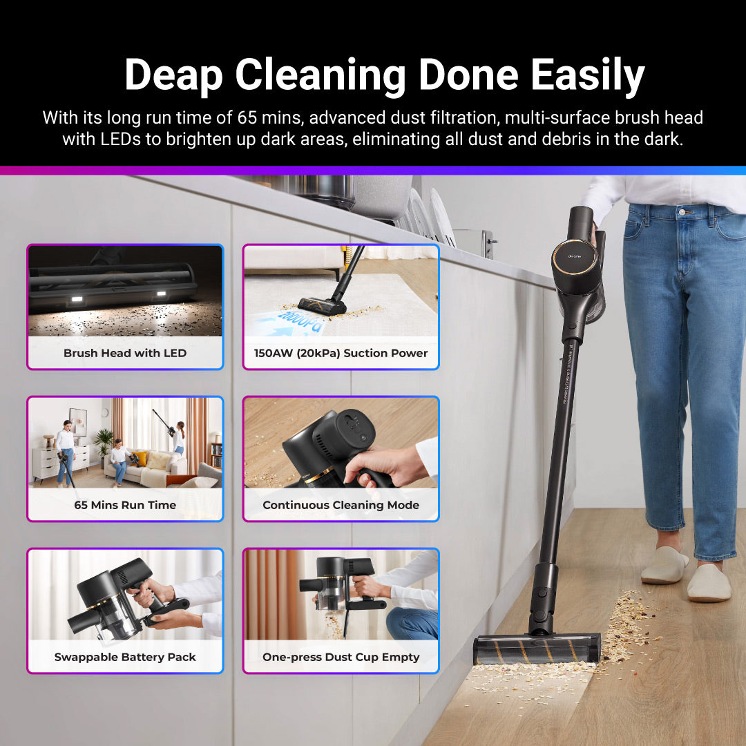 [Pre-Order][2 Years Warranty] Dreame R10 Pro Cordless Vacuum Cleaner | 65 Mins Run Time | 20,000 PA Suction Power