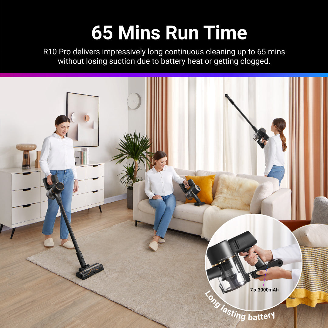 [2 Years Warranty] Dreame R10 Pro Cordless Vacuum Cleaner | 65 Mins Run Time | 20,000 PA Suction Power