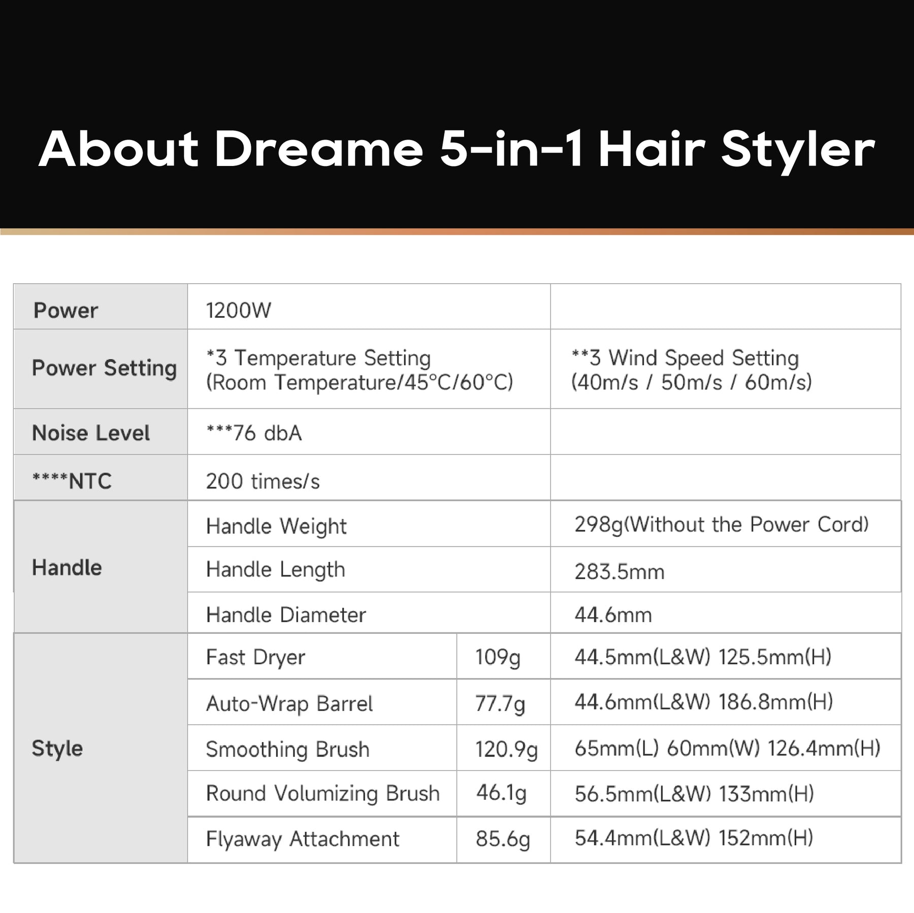 Dreame AirStyle High-Speed Styler | 5-in-1 Hair Drying & Styling | Blow-Drying | Straightening | Hair Curling | Volumize