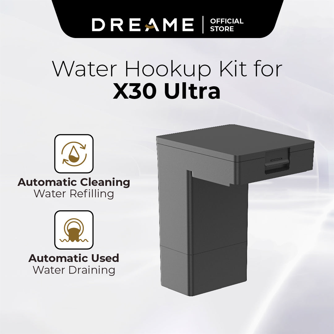 Dreame Water Hookup Kit for X30 Ultra | Auto Clean Water Refilling & Auto Used Water Drilling