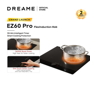 [New Launch] Dreame EZ60 FlexInduction Hob | 3600W High Power | Flexible Heating Zone Control | One-Touch Smart Cooking