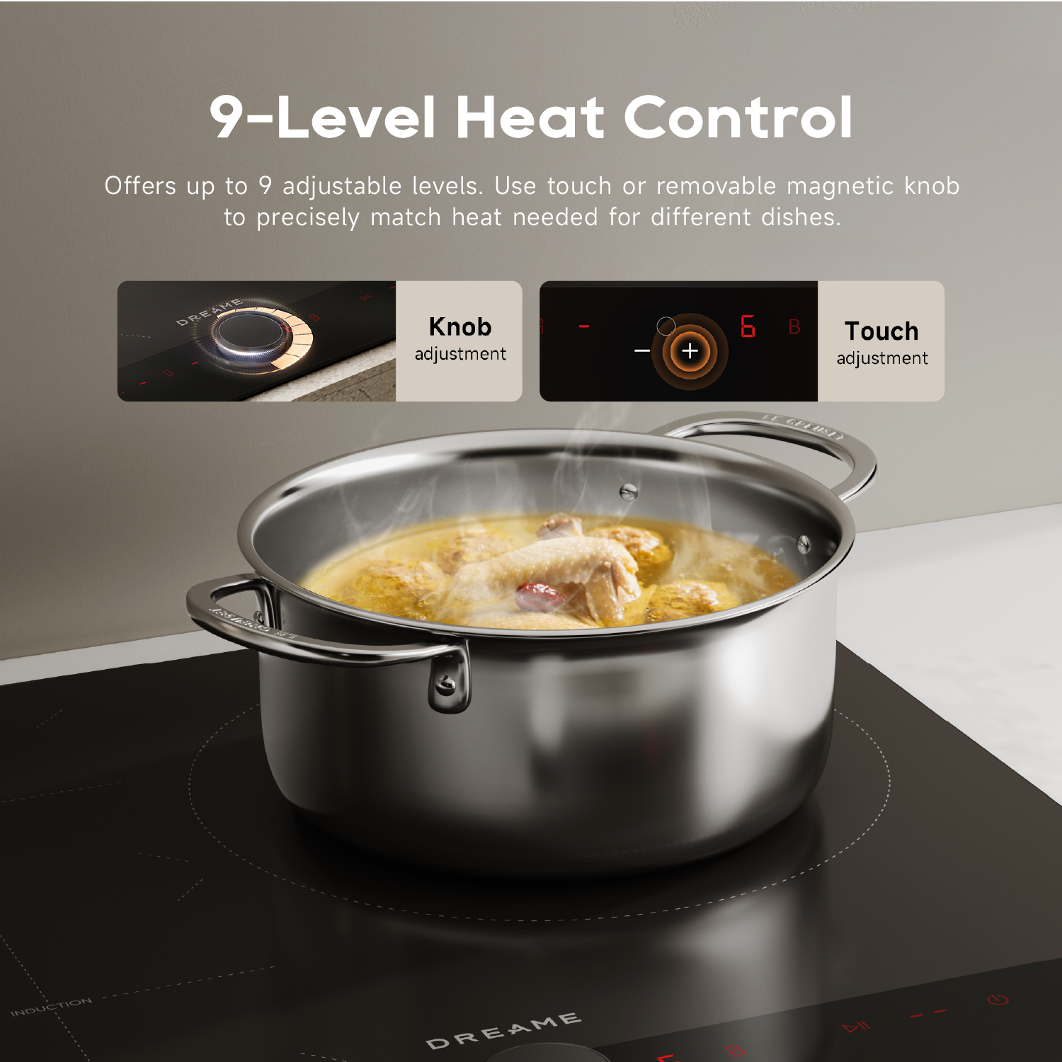 [New Launch] Dreame EZ60 FlexInduction Hob | 3600W High Power | Flexible Heating Zone Control | One-Touch Smart Cooking