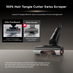 【BEST VALUE】Dreame H12s FlexReach Wet & Dry Cordless Vacuum Cleaner | 100% Tangle Free | 90°C Hot Water Wash