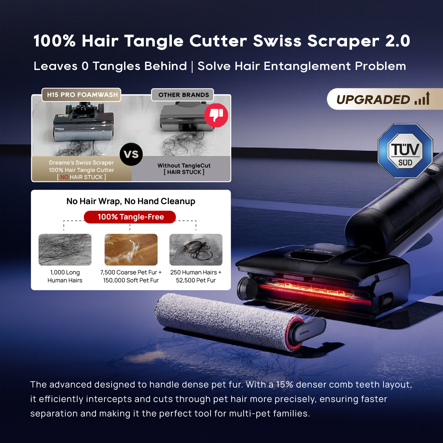 [Grand Launch] H15 Pro FoamWash Wet Dry Vacuum | Targeted Foam Application | GapFree 2.0 AI  DescendReach Robotic Arm