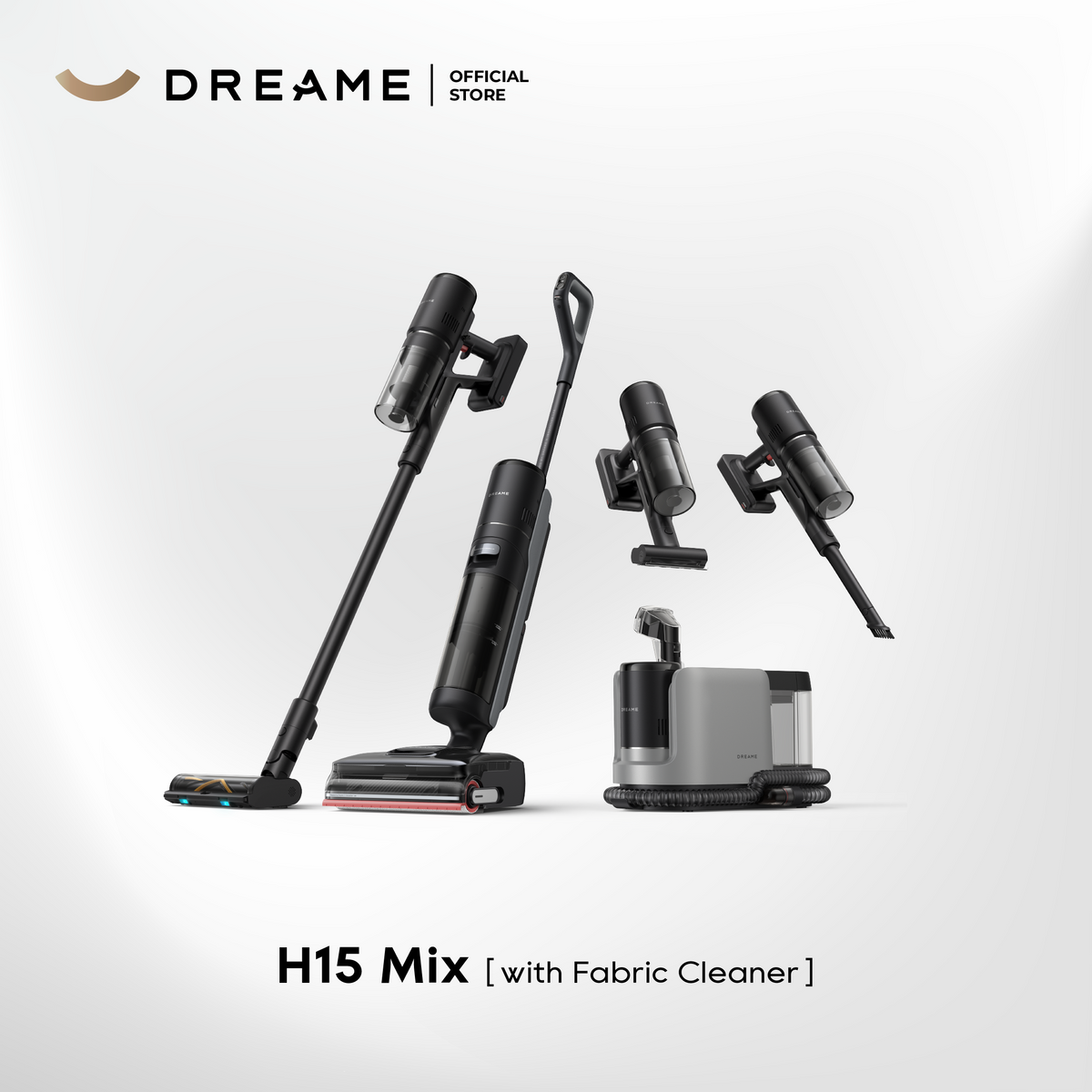 【GRAND LAUNCH】Dreame H15 Mix Wet and Dry Cordless Vacuum Cleaner | 6-IN-1 Versatile Vacuum | GapFree™AIDescendReachRoboticArm | TangleCut™2.0ResilientScraper