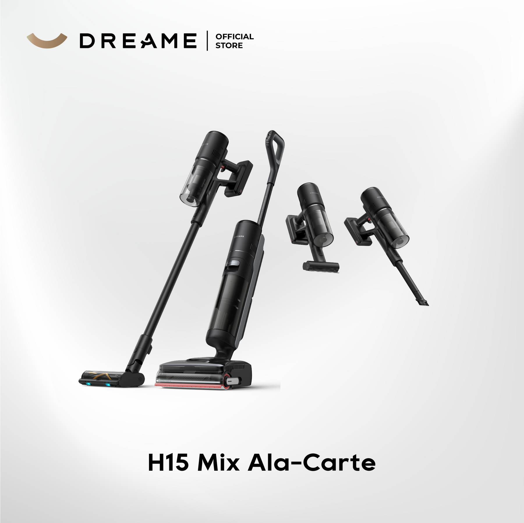 【GRAND LAUNCH】Dreame H15 Mix Wet and Dry Cordless Vacuum Cleaner | 6-IN-1 Versatile Vacuum | GapFree™AIDescendReachRoboticArm | TangleCut™2.0ResilientScraper