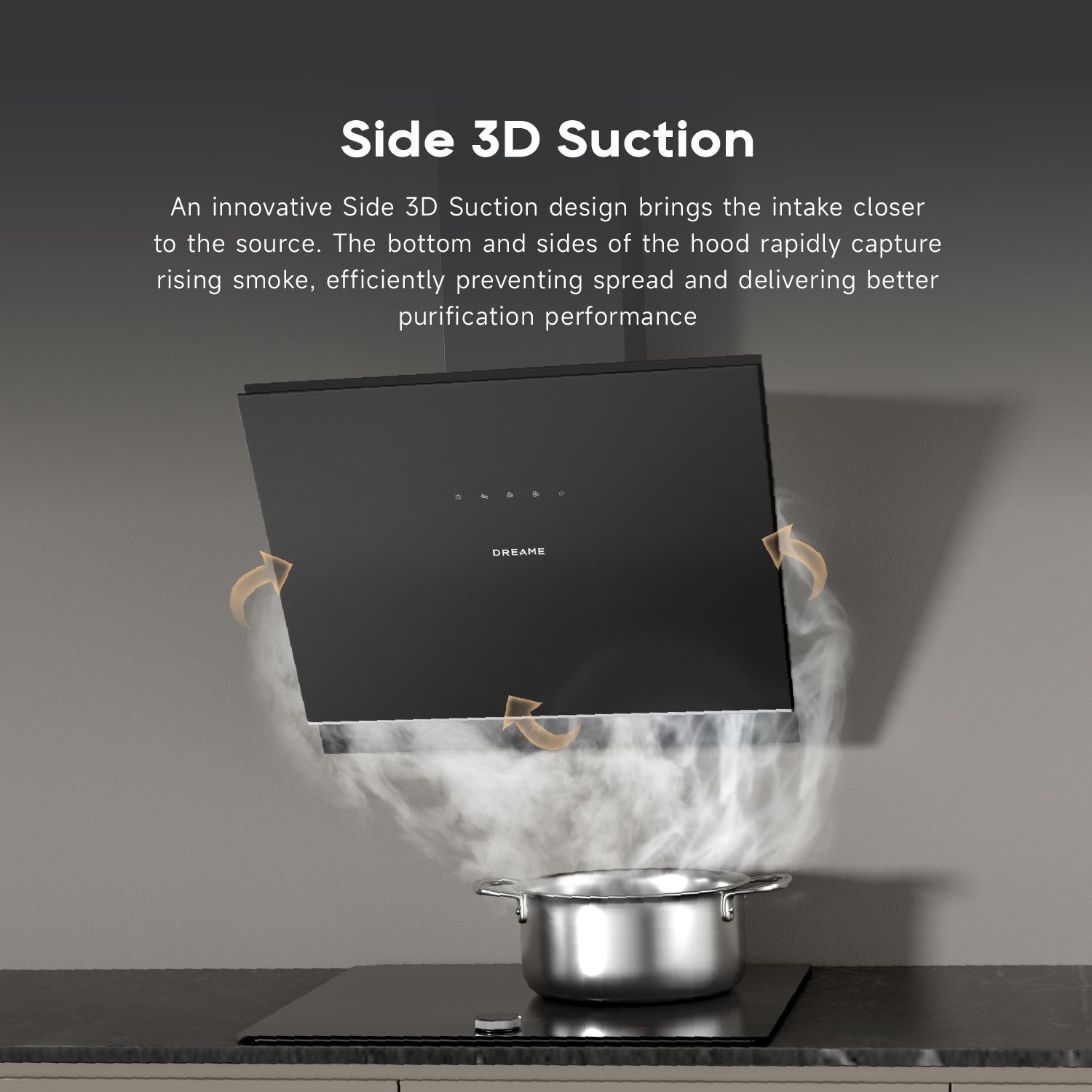 [New Launch] Dreame HZ60 Slanted Canopy Hood | Side 3D Suction | Hands - Free Gesture Control Grease