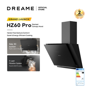 [New Launch] Dreame HZ60 Slanted Canopy Hood | Side 3D Suction | Hands - Free Gesture Control Grease
