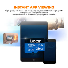 Lexar High-Performance 633x BLUE Series U3 V30 Memory Card