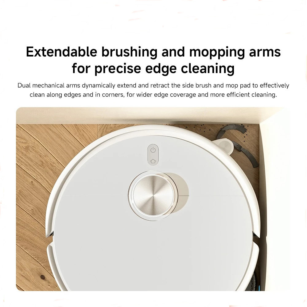Xiaomi S40 Pro Robot Vacuum 15000 PA Suction 4 Modes Dual Rotary Mop Pad Edge Cleaning Carpet Detect