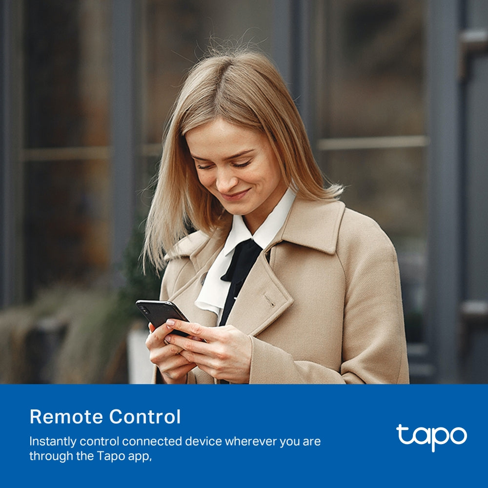 Tapo P110M Mini Smart Wi-Fi Plug with Energy Monitoring | Matter Certified | Works with Apple Home, Alexa & Google | 13A | Schedule & Auto-Off Timer