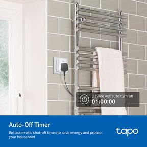 Tapo P110M Mini Smart Wi-Fi Plug with Energy Monitoring | Matter Certified | Works with Apple Home, Alexa & Google | 13A | Schedule & Auto-Off Timer
