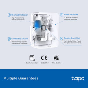 Tapo P110M Mini Smart Wi-Fi Plug with Energy Monitoring | Matter Certified | Works with Apple Home, Alexa & Google | 13A | Schedule & Auto-Off Timer