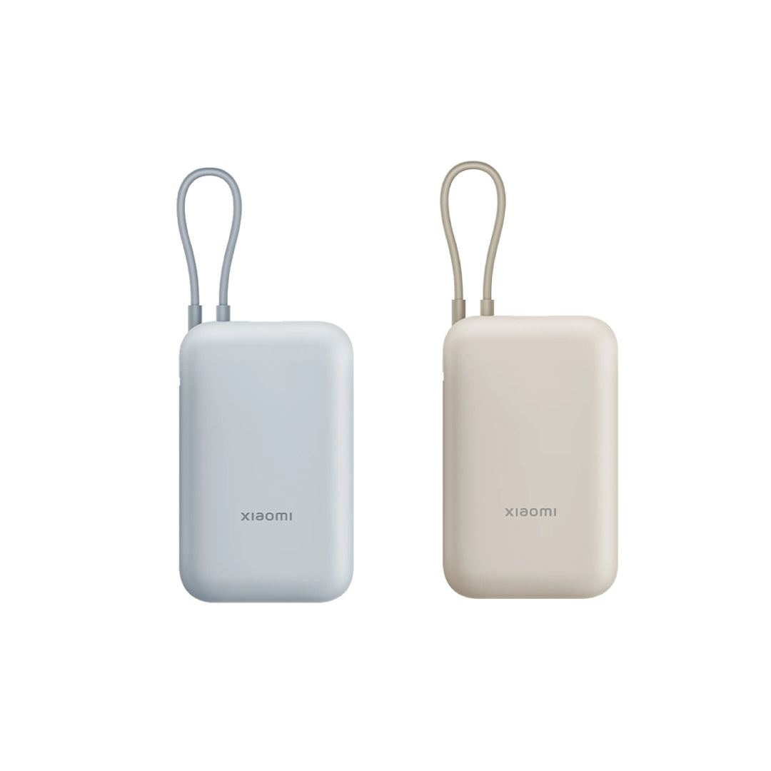 Xiaomi Power Bank 10000mAh (Integrated Cable) | 22.5W Max Power | Type-C Two Way Fast Charging | Pocket-Sized