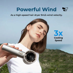 JISULIFE Portable FA53 Pro / FA53 Pro 1S Rechargeable Handheld Fan Strong Wind 100 Gear 15 Hours Display