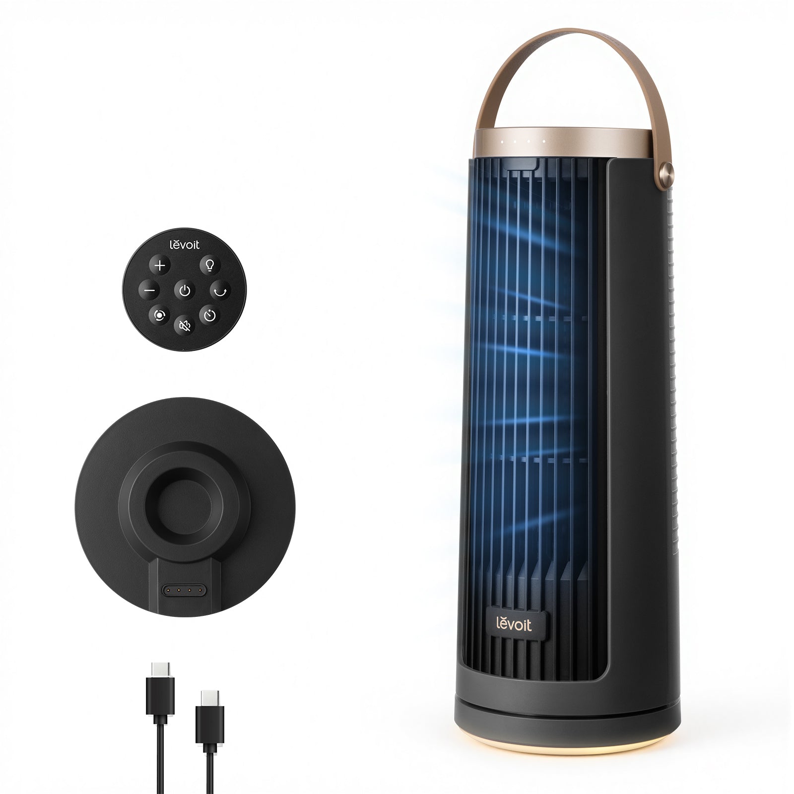 Levoit Windi Mini Pro Cordless Lightweight Portable Tower Fan