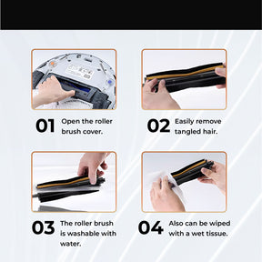 Mova TriCut Brush for E30 Ultra Robot Vacuum Cleaner | Anti-Tangle Hair Cutting Brush 2.0