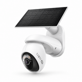 Tapo C660 KIT Solar-Powered 4K Pan/Tilt Outdoor Security Camera Kit | 8MP, 360° AI Tracking, Starlight Color Night Vision, Dual-Band Wi-Fi, IP65